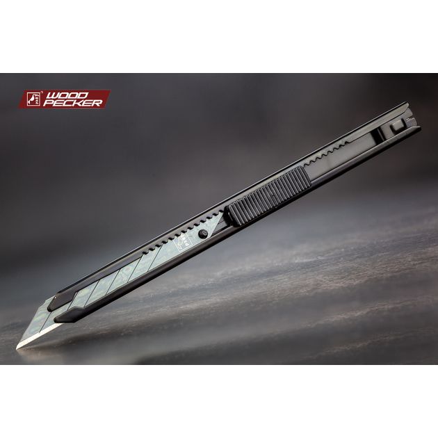 Нож строительный 9мм автофиксатор Woodpecker FD-707S, фото  | SNABZHENIE.com.ua