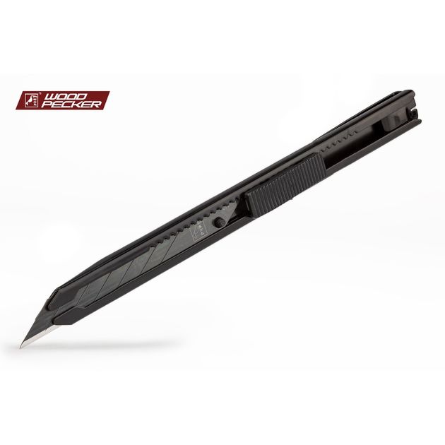 Нож строительный 9мм автофиксатор Woodpecker FD-707S, фото , зображення 4 | SNABZHENIE.com.ua Нож строительный 9мм автофиксатор Woodpecker FD-707S, фото , зображення 4 | SNABZHENIE.com.ua