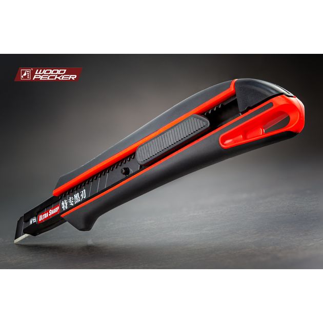 Нож строительный 9мм автофиксатор Woodpecker FD-711, фото , зображення 2 | SNABZHENIE.com.ua Нож строительный 9мм автофиксатор Woodpecker FD-711, фото , зображення 2 | SNABZHENIE.com.ua