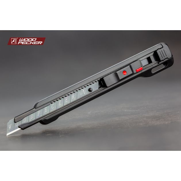 Нож строительный 9мм автофиксатор + стопор Woodpecker FD-713, фото , зображення 2 | SNABZHENIE.com.ua Нож строительный 9мм автофиксатор + стопор Woodpecker FD-713, фото , зображення 2 | SNABZHENIE.com.ua