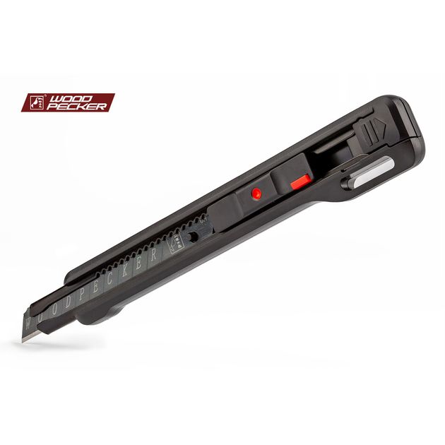 Нож строительный 9мм автофиксатор + стопор Woodpecker FD-713, фото , зображення 6 | SNABZHENIE.com.ua Нож строительный 9мм автофиксатор + стопор Woodpecker FD-713, фото , зображення 6 | SNABZHENIE.com.ua