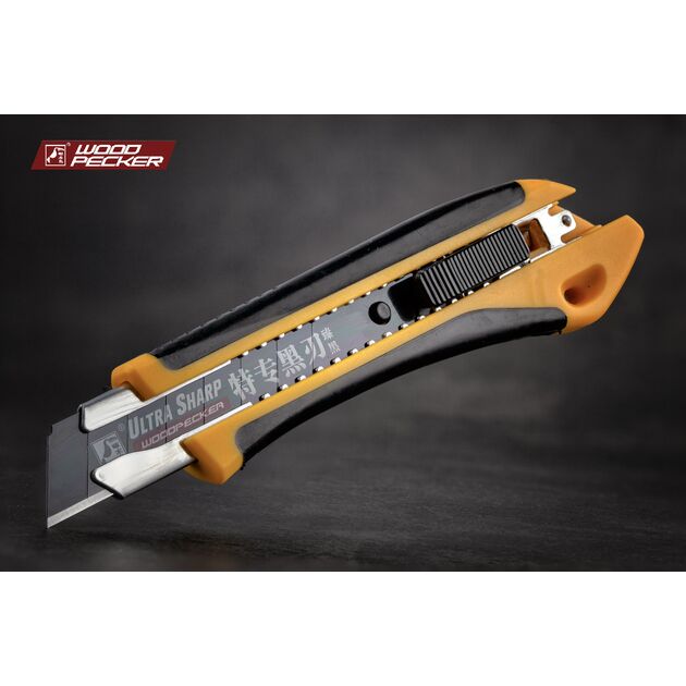 Нож строительный 18мм автофиксатор Woodpecker FD-785, фото , изображение 3 | SNABZHENIE.com.ua Нож строительный 18мм автофиксатор Woodpecker FD-785, фото , изображение 3 | SNABZHENIE.com.ua