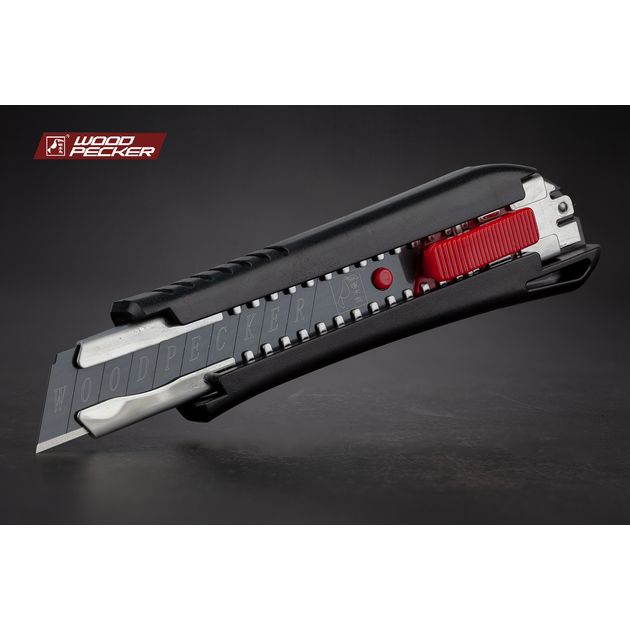 Нож строительный 18мм автофиксатор Woodpecker  FD-7810, фото , изображение 3 | SNABZHENIE.com.ua Нож строительный 18мм автофиксатор Woodpecker  FD-7810, фото , изображение 3 | SNABZHENIE.com.ua