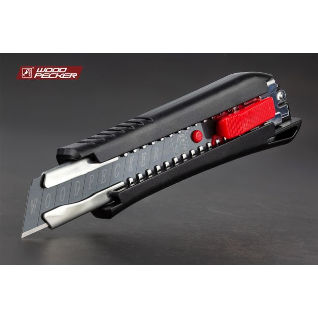 Нож строительный 18мм автофиксатор Woodpecker  FD-7810, фото  | SNABZHENIE.com.ua