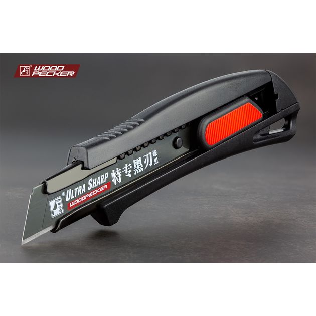 Нож строительный 18мм автофиксатор Woodpecker FD-7816, фото  | SNABZHENIE.com.ua