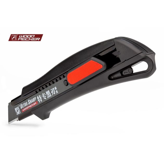 Нож строительный 18мм автофиксатор Woodpecker FD-7816, фото , изображение 5 | SNABZHENIE.com.ua Нож строительный 18мм автофиксатор Woodpecker FD-7816, фото , изображение 5 | SNABZHENIE.com.ua