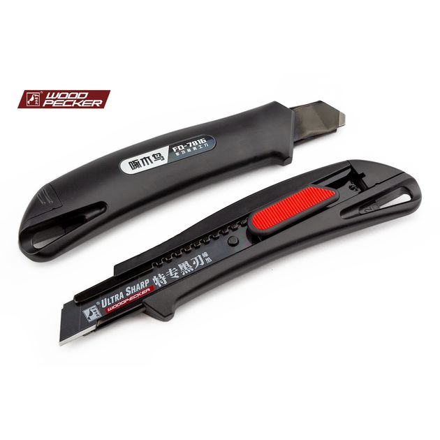 Нож строительный 18мм автофиксатор Woodpecker FD-7816, фото , изображение 8 | SNABZHENIE.com.ua Нож строительный 18мм автофиксатор Woodpecker FD-7816, фото , изображение 8 | SNABZHENIE.com.ua