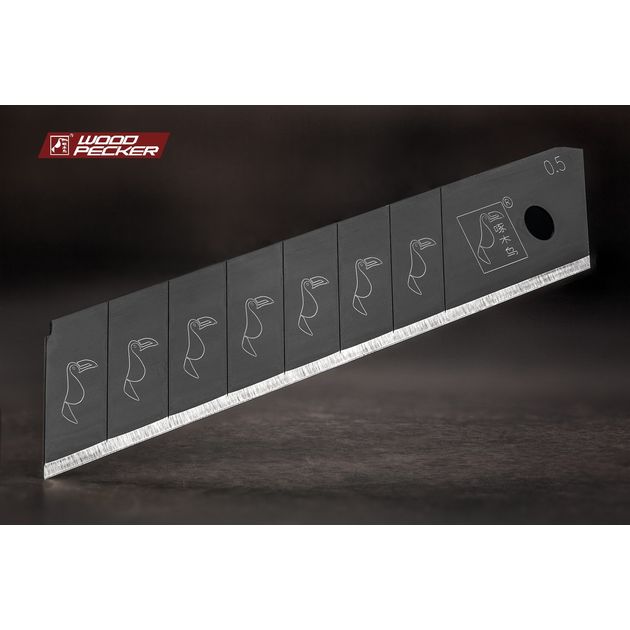 Лезвия для ножа 18мм Woodpecker Premium черные 10шт  FD-B50, фото , зображення 4 | SNABZHENIE.com.ua Лезвия для ножа 18мм Woodpecker Premium черные 10шт  FD-B50, фото , зображення 4 | SNABZHENIE.com.ua
