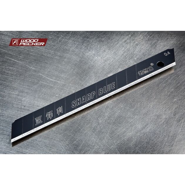 Лезвия для ножа 9мм черные нержавеющие Woodpecker 10шт  FD-BS40, фото , зображення 4 | SNABZHENIE.com.ua Лезвия для ножа 9мм черные нержавеющие Woodpecker 10шт  FD-BS40, фото , зображення 4 | SNABZHENIE.com.ua