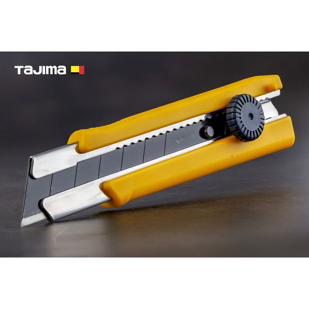Нож строительный 25 мм TAJIMA (Япония) LC650B винтовой фиксатор, фото  | SNABZHENIE.com.ua