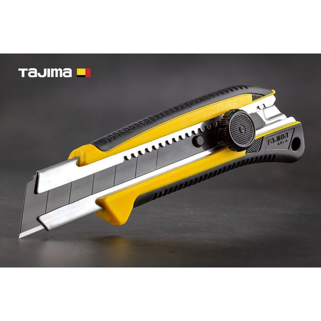 Нож строительный 25 мм TAJIMA (Япония) LC661B винтовой фиксатор, фото  | SNABZHENIE.com.ua