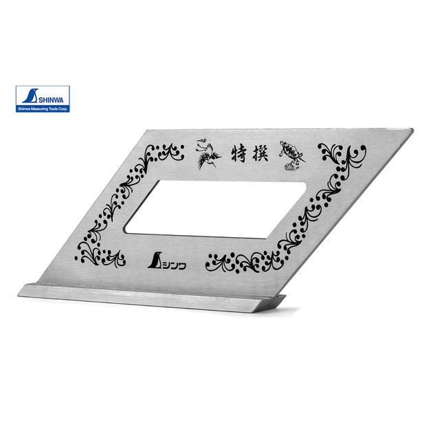 Столярный угольник 170х62 мм SHINWA (Япония) 45° нержавеющая сталь, фото , зображення 8 | SNABZHENIE.com.ua