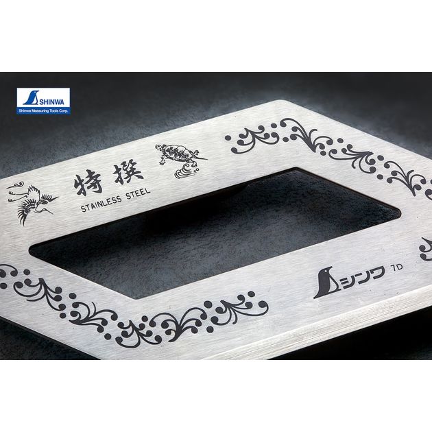 Столярный угольник 170х62 мм SHINWA (Япония) 45° нержавеющая сталь, фото , зображення 5 | SNABZHENIE.com.ua