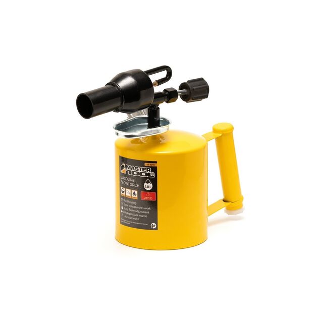 Лампа паяльная бензиновая MASTERTOOL 1.0 л 1100°С 32 мм 1200 г/час 0.25 МПа 44-5210, фото  | SNABZHENIE.com.ua