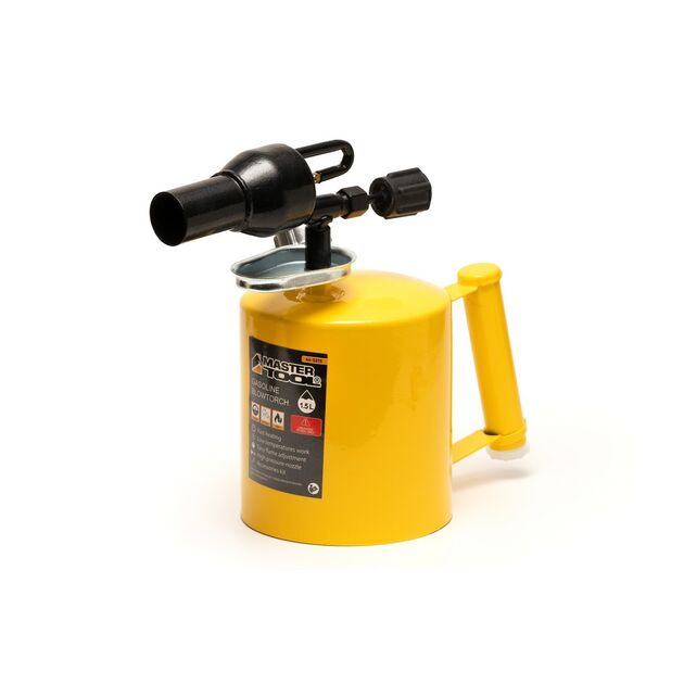 Лампа паяльная бензиновая MASTERTOOL 1.5 л 1100°С 32 мм 1200 г/час 0.25 МПа 44-5215, фото  | SNABZHENIE.com.ua