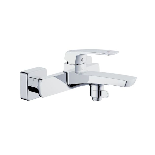 Смеситель для ванны Qtap Tern (c душевым гарнитуром) QTTER259CRM47586 Chrome, фото  | SNABZHENIE.com.ua