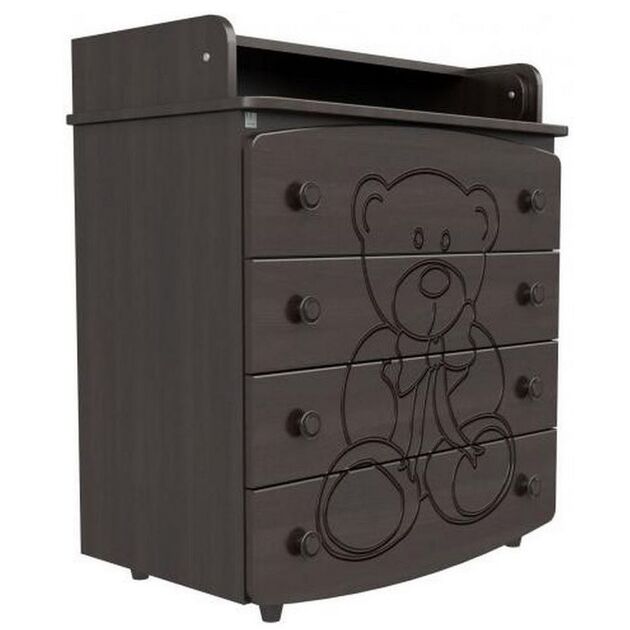 Veres Комод-пеленатор Горіх (декор ведмедик), фото , зображення 2 | SNABZHENIE.com.ua Veres Комод-пеленатор Горіх (декор ведмедик), фото , зображення 2 | SNABZHENIE.com.ua