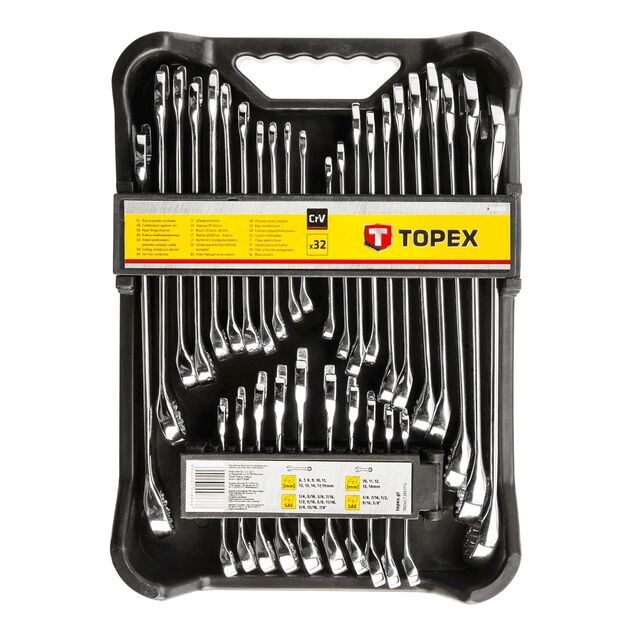Набор комбинированных ключей TOPEX 35D362, 32 шт., фото  | SNABZHENIE.com.ua
