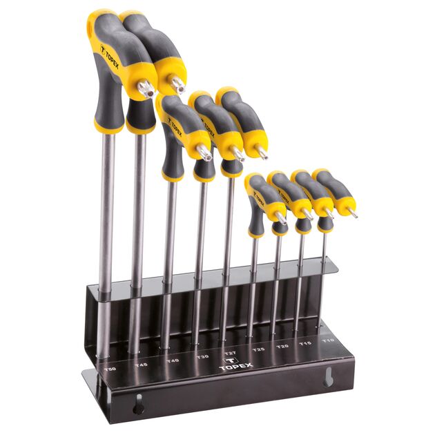 Набор шестигранных ключей Torx T10-T50, 9 шт. TOPEX 35D964, фото  | SNABZHENIE.com.ua