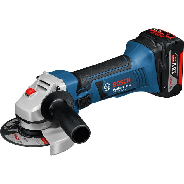 Bosch Professional GWS 18-125 V-LI акумуляторна, фото , изображение 2 | SNABZHENIE.com.ua
