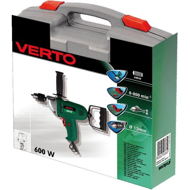 Дриль-міксер 600 Вт VERTO, фото , зображення 3 | SNABZHENIE.com.ua