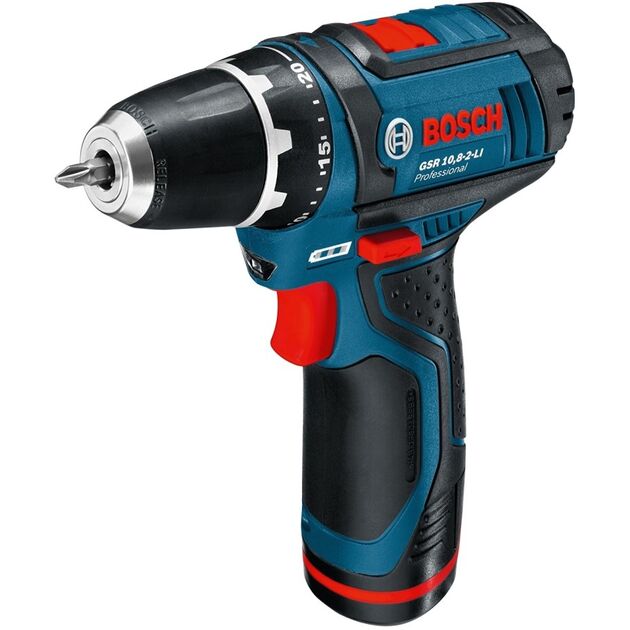 Bosch GSR 12V-15 Professional + Фонарь GLI, фото  | SNABZHENIE.com.ua
