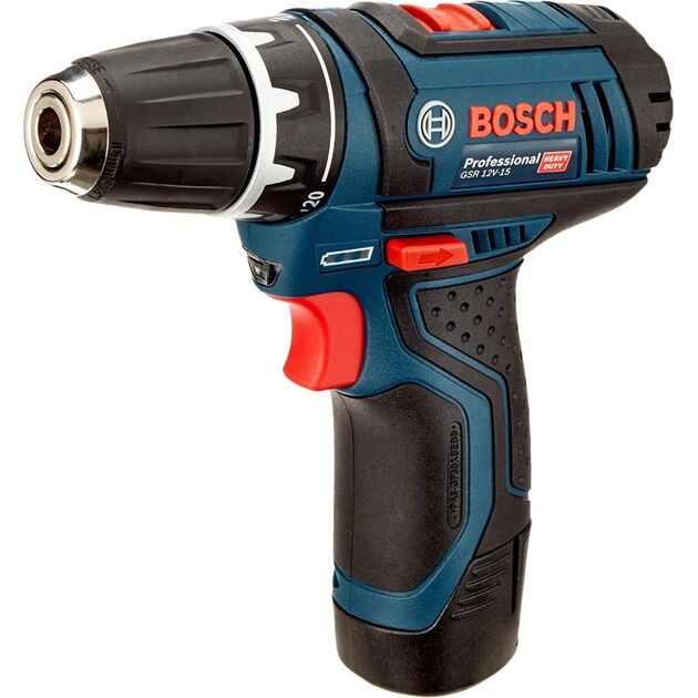 Bosch GSR 12V-15 Professional +набори свердел і біт, 39 од., фото , изображение 3 | SNABZHENIE.com.ua