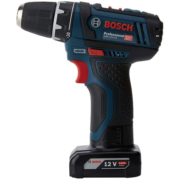 Bosch GSR 12V-15 Professional +набори свердел і біт, 39 од., фото , изображение 4 | SNABZHENIE.com.ua