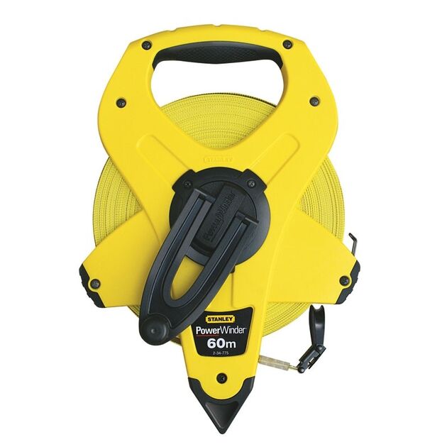 Stanley 2-34-775 60м х 12.7мм геодезична скловолоконна стрічка, відкритий корпус, фото  | SNABZHENIE.com.ua