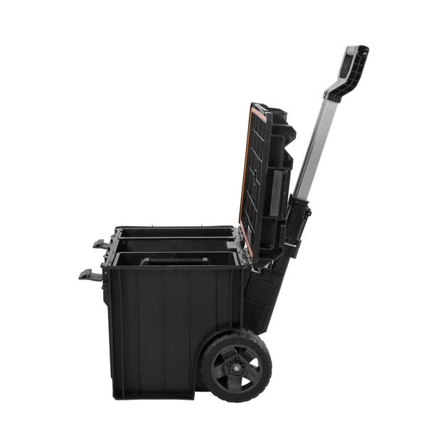 Dnipro-M Ящик для інструменту S-Box BC500 з колесами, телескоп. ручка, 50 л, фото , зображення 6 | SNABZHENIE.com.ua