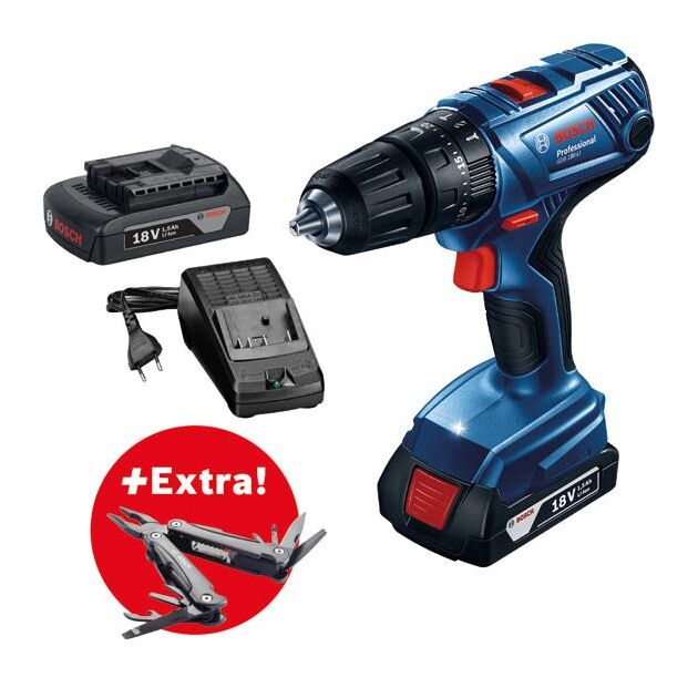 Bosch Professional GSB 180-LI + мультитул, фото , зображення 5 | SNABZHENIE.com.ua