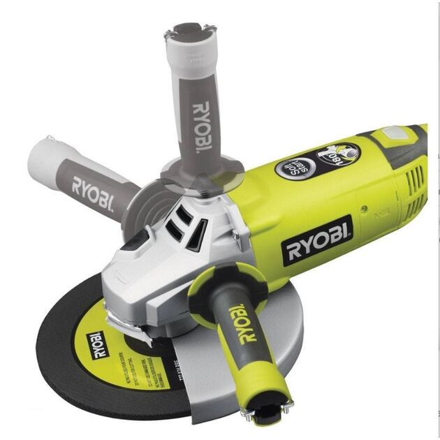 Ryobi Шліфмашина кутова EAG2000-G, 230мм, 2000Вт, 6000 об / хв, 6 кг, фото , зображення 4 | SNABZHENIE.com.ua Ryobi Шліфмашина кутова EAG2000-G, 230мм, 2000Вт, 6000 об / хв, 6 кг, фото , зображення 4 | SNABZHENIE.com.ua