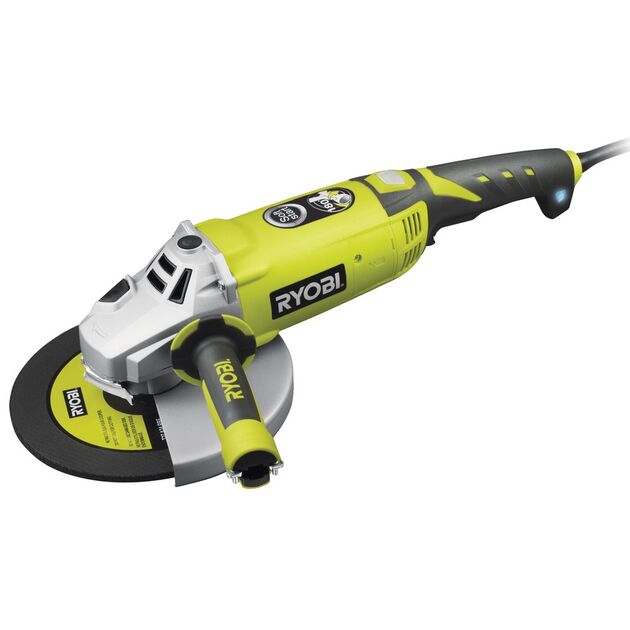 Ryobi Шліфмашина кутова EAG2000-G, 230мм, 2000Вт, 6000 об / хв, 6 кг, фото  | SNABZHENIE.com.ua