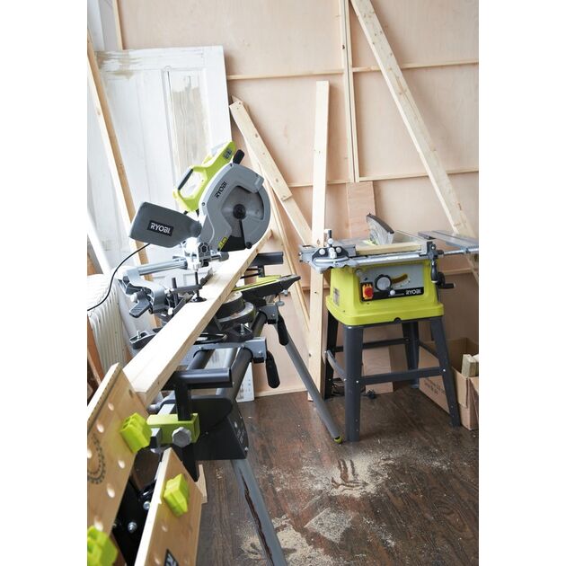 Ryobi Пила торцювальна Ryobi EMS216L з протяжкою, 1500Вт, 216мм, лазер, 13кг, фото , изображение 10 | SNABZHENIE.com.ua Ryobi Пила торцювальна Ryobi EMS216L з протяжкою, 1500Вт, 216мм, лазер, 13кг, фото , изображение 10 | SNABZHENIE.com.ua