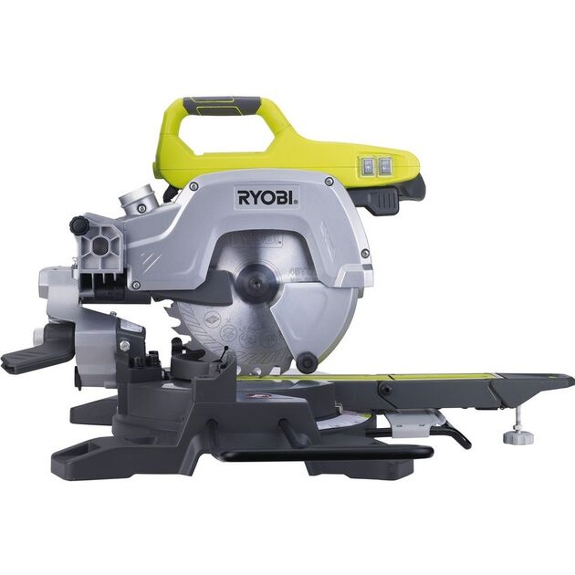 Ryobi Пила торцювальна Ryobi EMS216L з протяжкою, 1500Вт, 216мм, лазер, 13кг, фото , изображение 3 | SNABZHENIE.com.ua Ryobi Пила торцювальна Ryobi EMS216L з протяжкою, 1500Вт, 216мм, лазер, 13кг, фото , изображение 3 | SNABZHENIE.com.ua