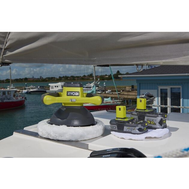Ryobi Полірувальна машина ONE + R18B-0 акумуляторна, 254 мм, 18В, solo (без АКБ і ЗУ), фото , зображення 7 | SNABZHENIE.com.ua Ryobi Полірувальна машина ONE + R18B-0 акумуляторна, 254 мм, 18В, solo (без АКБ і ЗУ), фото , зображення 7 | SNABZHENIE.com.ua