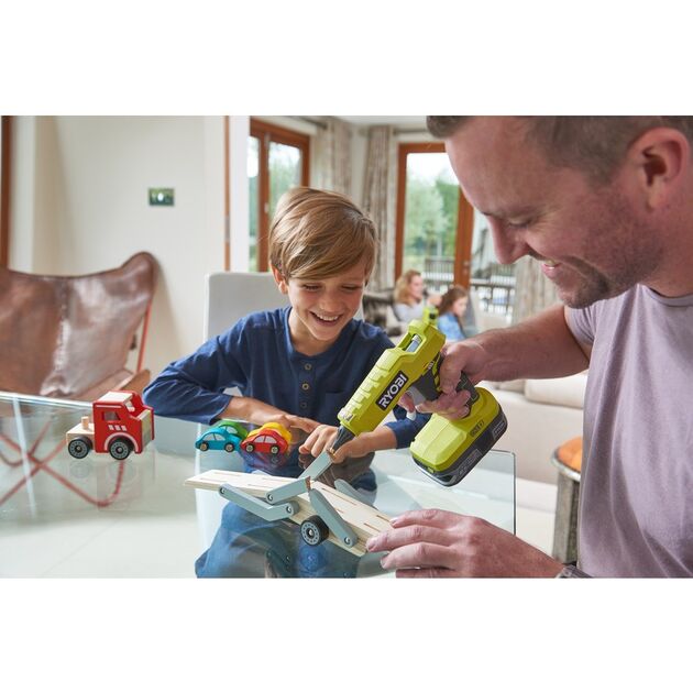 Ryobi Пістолет клейовий ONE + R18GLU-0 акумуляторний, 11 мм, Dсопла 3 мм, 18В, solo (без АКБ і ЗУ), фото , зображення 10 | SNABZHENIE.com.ua Ryobi Пістолет клейовий ONE + R18GLU-0 акумуляторний, 11 мм, Dсопла 3 мм, 18В, solo (без АКБ і ЗУ), фото , зображення 10 | SNABZHENIE.com.ua