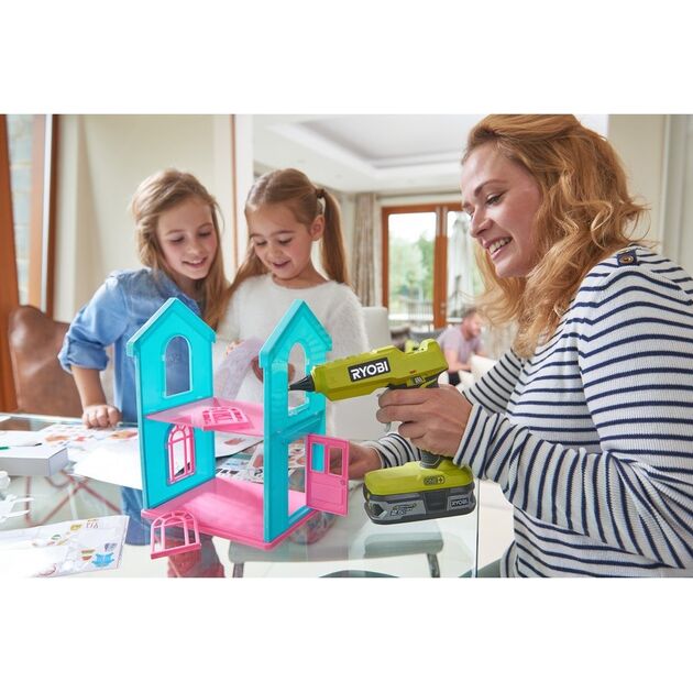 Ryobi Пістолет клейовий ONE + R18GLU-0 акумуляторний, 11 мм, Dсопла 3 мм, 18В, solo (без АКБ і ЗУ), фото , зображення 9 | SNABZHENIE.com.ua Ryobi Пістолет клейовий ONE + R18GLU-0 акумуляторний, 11 мм, Dсопла 3 мм, 18В, solo (без АКБ і ЗУ), фото , зображення 9 | SNABZHENIE.com.ua