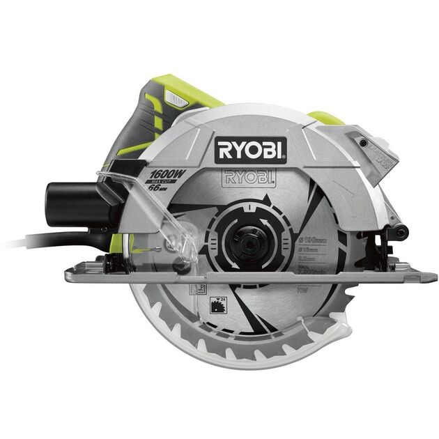 Ryobi Пила дискова RCS1600-PG, 190х24мм, 1600Вт, лазер, 3.7кг, фото , зображення 3 | SNABZHENIE.com.ua Ryobi Пила дискова RCS1600-PG, 190х24мм, 1600Вт, лазер, 3.7кг, фото , зображення 3 | SNABZHENIE.com.ua