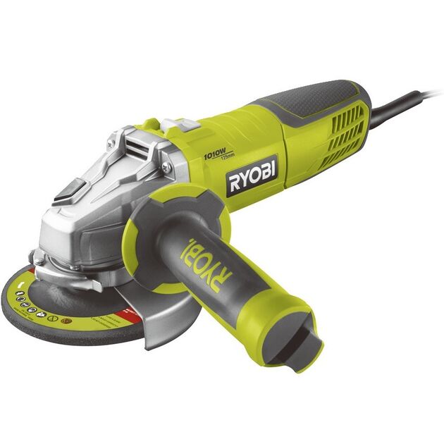 Ryobi Шліфувальна машина кутова RAG1010-125SF, 1010Вт, 125 мм, М14, сумка, фото  | SNABZHENIE.com.ua