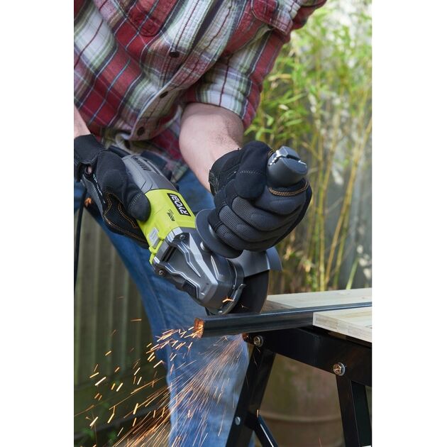 Ryobi Шліфмашина кутова RAG800-125G, 125мм, 800Вт, 12000 об / хв, 2.4кг, фото , изображение 6 | SNABZHENIE.com.ua Ryobi Шліфмашина кутова RAG800-125G, 125мм, 800Вт, 12000 об / хв, 2.4кг, фото , изображение 6 | SNABZHENIE.com.ua