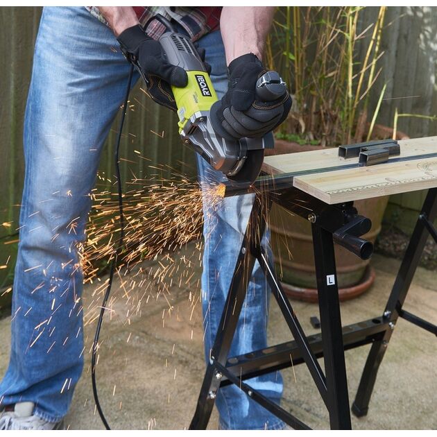 Ryobi Шліфмашина кутова RAG800-125G, 125мм, 800Вт, 12000 об / хв, 2.4кг, фото , изображение 5 | SNABZHENIE.com.ua Ryobi Шліфмашина кутова RAG800-125G, 125мм, 800Вт, 12000 об / хв, 2.4кг, фото , изображение 5 | SNABZHENIE.com.ua