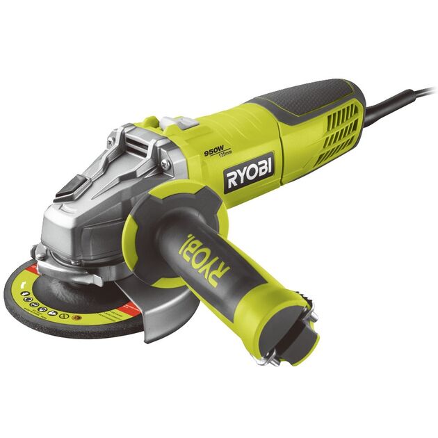 Ryobi Шліфмашина кутова RAG950-125S, 125мм, 950Вт, 12000 об / хв, 2.5кг, фото , зображення 2 | SNABZHENIE.com.ua Ryobi Шліфмашина кутова RAG950-125S, 125мм, 950Вт, 12000 об / хв, 2.5кг, фото , зображення 2 | SNABZHENIE.com.ua