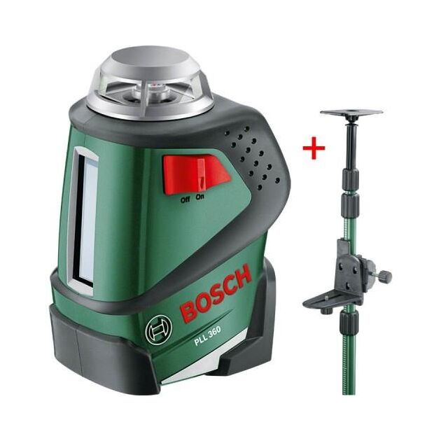 Лінійний лазерний нівелір Bosch PLL 360 з штангою ТР 320 і чохлом (0603663003), фото  | SNABZHENIE.com.ua