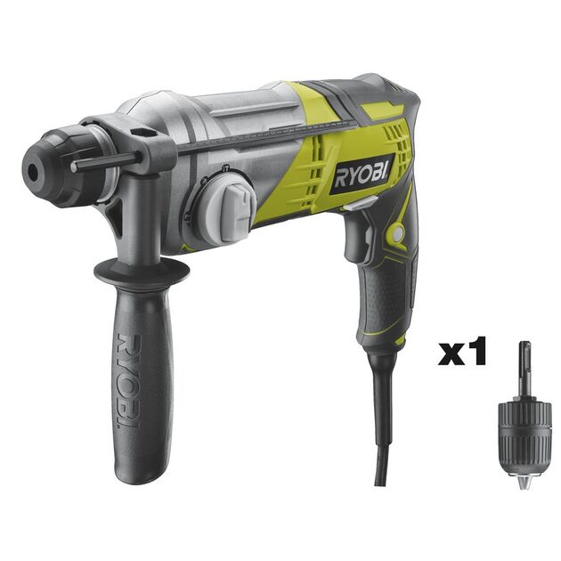 Ryobi Перфоратор RSDS680-K, 680Вт, бетон до 22мм, 2.1Дж, 4 режима, 2.72кг, фото , изображение 3 | SNABZHENIE.com.ua Ryobi Перфоратор RSDS680-K, 680Вт, бетон до 22мм, 2.1Дж, 4 режима, 2.72кг, фото , изображение 3 | SNABZHENIE.com.ua