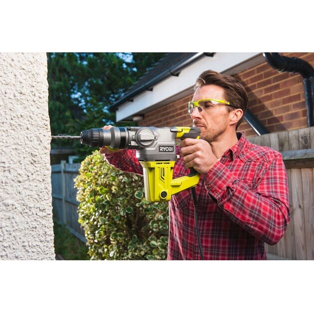 Ryobi Перфоратор RSDS800-K, 800Вт, бетон до 28мм, 2.95Дж, 4 режима, LED, 3.4кг, фото , зображення 2 | SNABZHENIE.com.ua Ryobi Перфоратор RSDS800-K, 800Вт, бетон до 28мм, 2.95Дж, 4 режима, LED, 3.4кг, фото , зображення 2 | SNABZHENIE.com.ua
