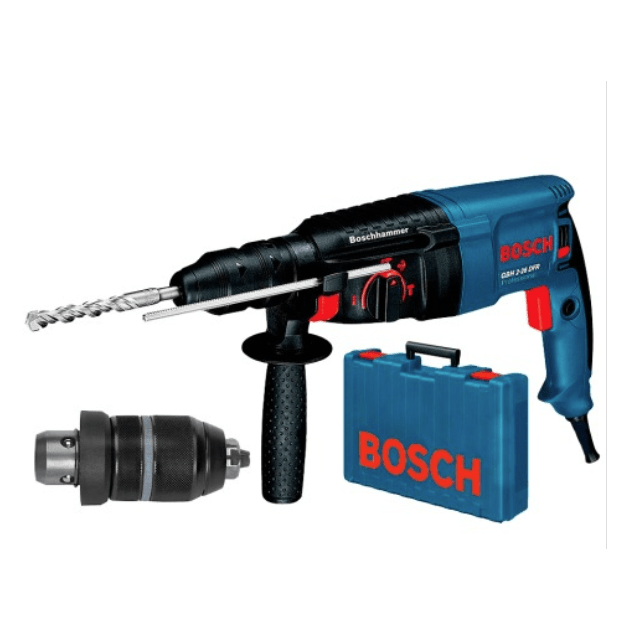 Bosch Professional GBH 2-26 DFR + Змінний патрон SDS + Кейс + Набір SDS plus, фото , изображение 2 | SNABZHENIE.com.ua Bosch Professional GBH 2-26 DFR + Змінний патрон SDS + Кейс + Набір SDS plus, фото , изображение 2 | SNABZHENIE.com.ua