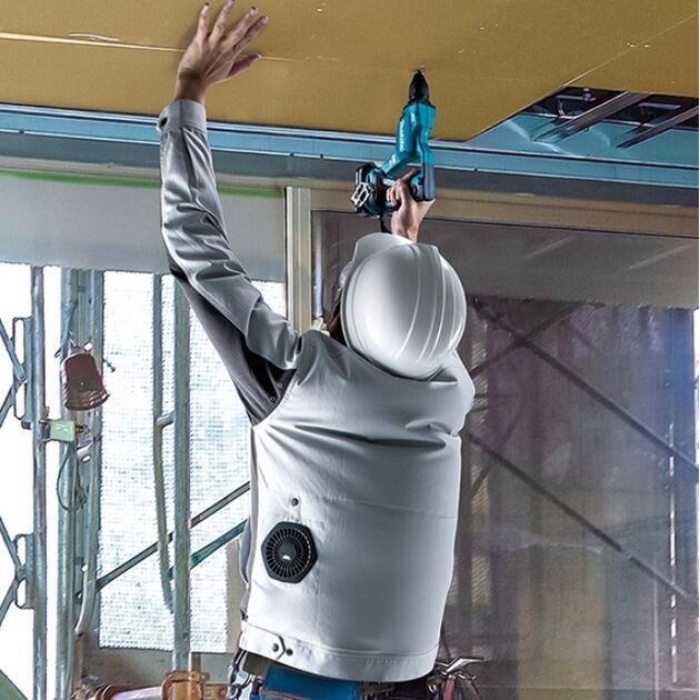 Makita Куртка с вентиляцией DFJ213ZL аккумуляторная LXT/CXT, 10,8-18В (L), 0,54 кг, фото , изображение 4 | SNABZHENIE.com.ua Makita Куртка с вентиляцией DFJ213ZL аккумуляторная LXT/CXT, 10,8-18В (L), 0,54 кг, фото , изображение 4 | SNABZHENIE.com.ua