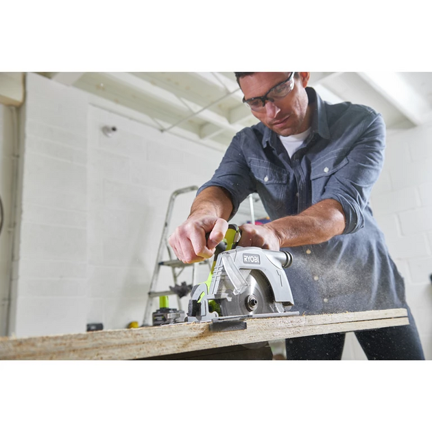 Ryobi Пила дискова ONE+ R18CS-0 18В 165мм, 0-4700 об/хв (без АКБ і ЗП), фото , зображення 8 | SNABZHENIE.com.ua Ryobi Пила дискова ONE+ R18CS-0 18В 165мм, 0-4700 об/хв (без АКБ і ЗП), фото , зображення 8 | SNABZHENIE.com.ua