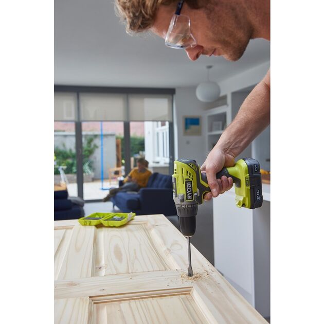 Ryobi Шуруповерт-дриль ONE+ R18DD3-120S 18В, 2-шв.,1х2.0 А/г,сумка, фото , изображение 4 | SNABZHENIE.com.ua